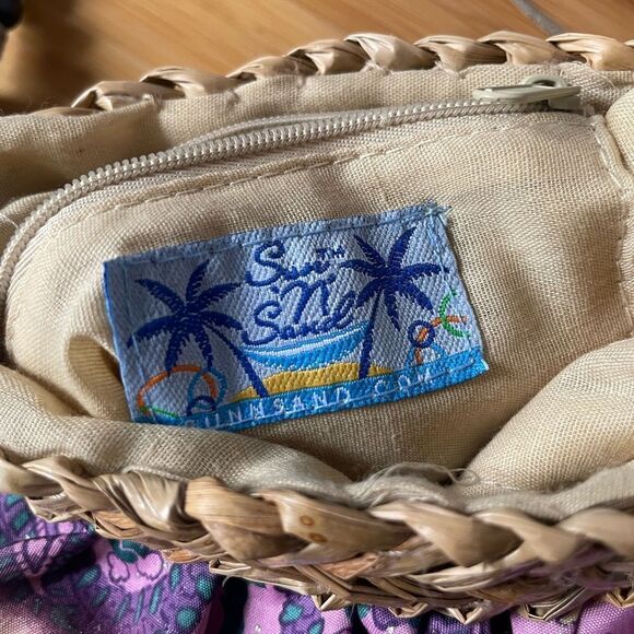 Sun n’ Sand Layered Ruffle Purple Floral & Paisley Mini Boho Crossbody Bag - Picture 13 of 16